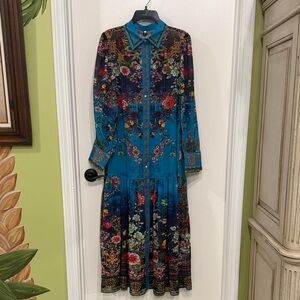 Vibrant Floral Long Sleeve Dress